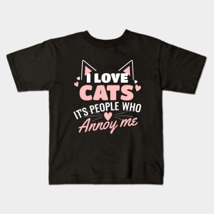 I Love Cats Kids T-Shirt